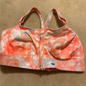 Shefit Ultimate Sports Bra in Peach Tie Dye Size 4 Luxe